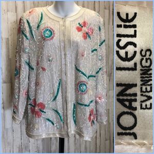 Vintage Joan Leslie Evenings Embellished Jacket